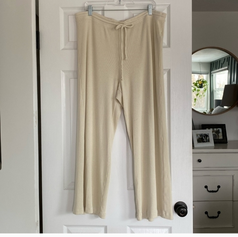 Gap Body Waffle Print PJ Bottomd Sz Xl
